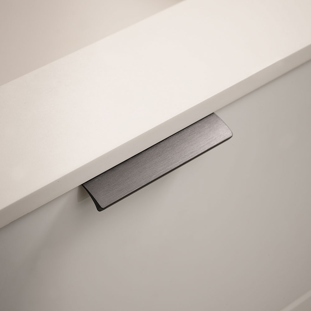 Profile Handle Edge Straight - Brushed Black