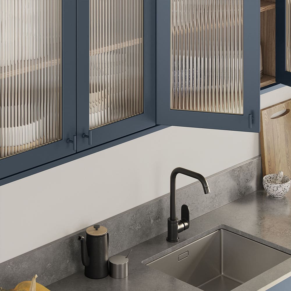 Cabinet Knob T Viva - Storm Blue