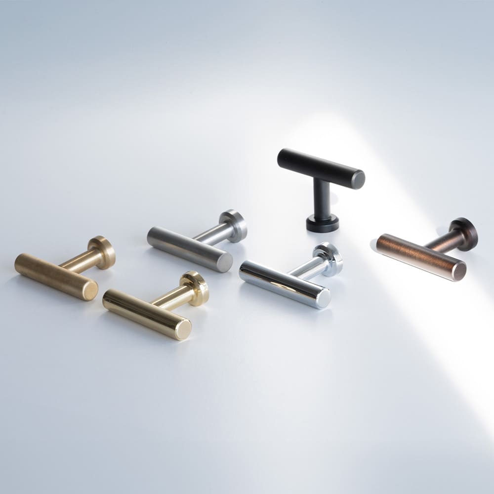 Cabinet Knob T Viva - Brushed Untreated Brass