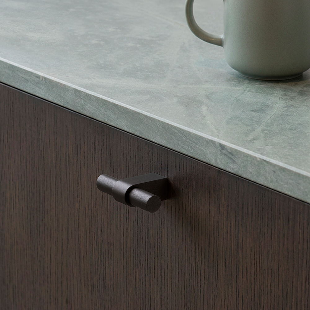 Cabinet Knob T Trace - Dark Bronze