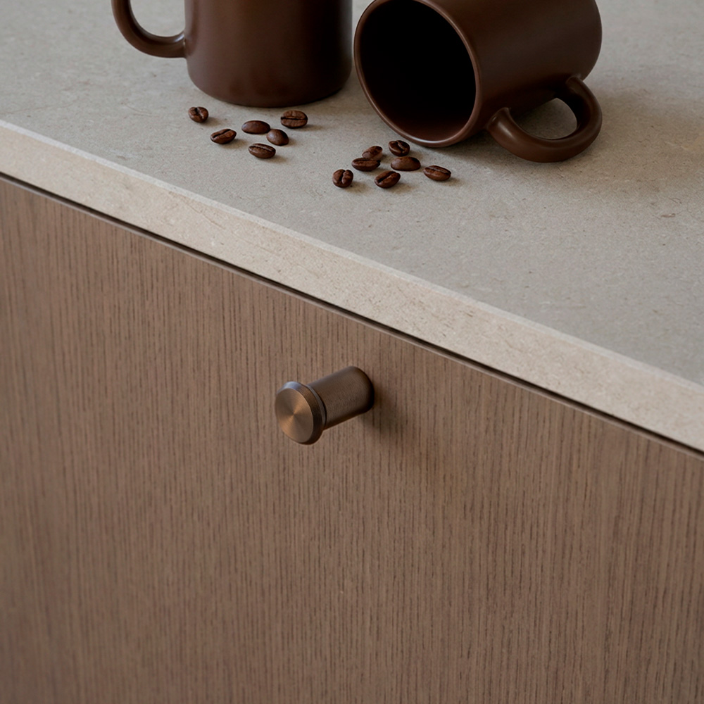 Knob Fase Ø23mm - Brushed Bronze
