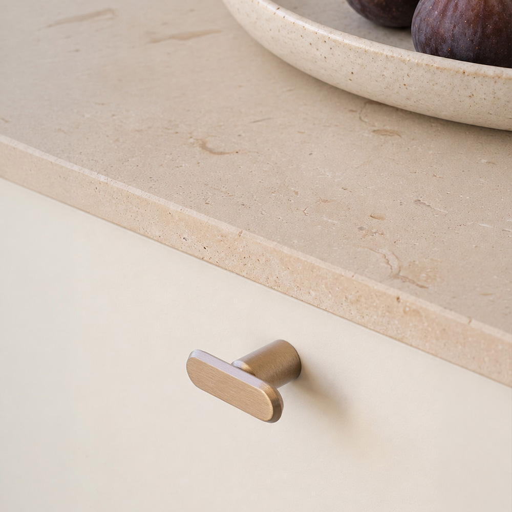 Knob T Fase - Dark Brushed Brass