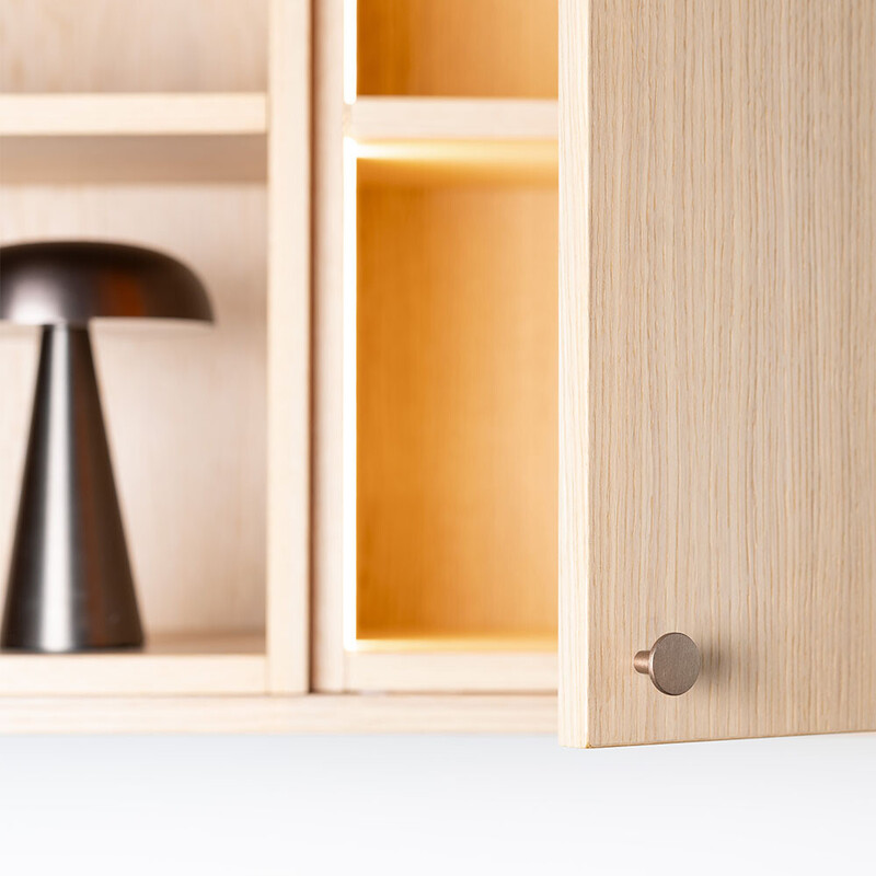 Cabinet Knob Lund - 25mm - Brushed Bronze