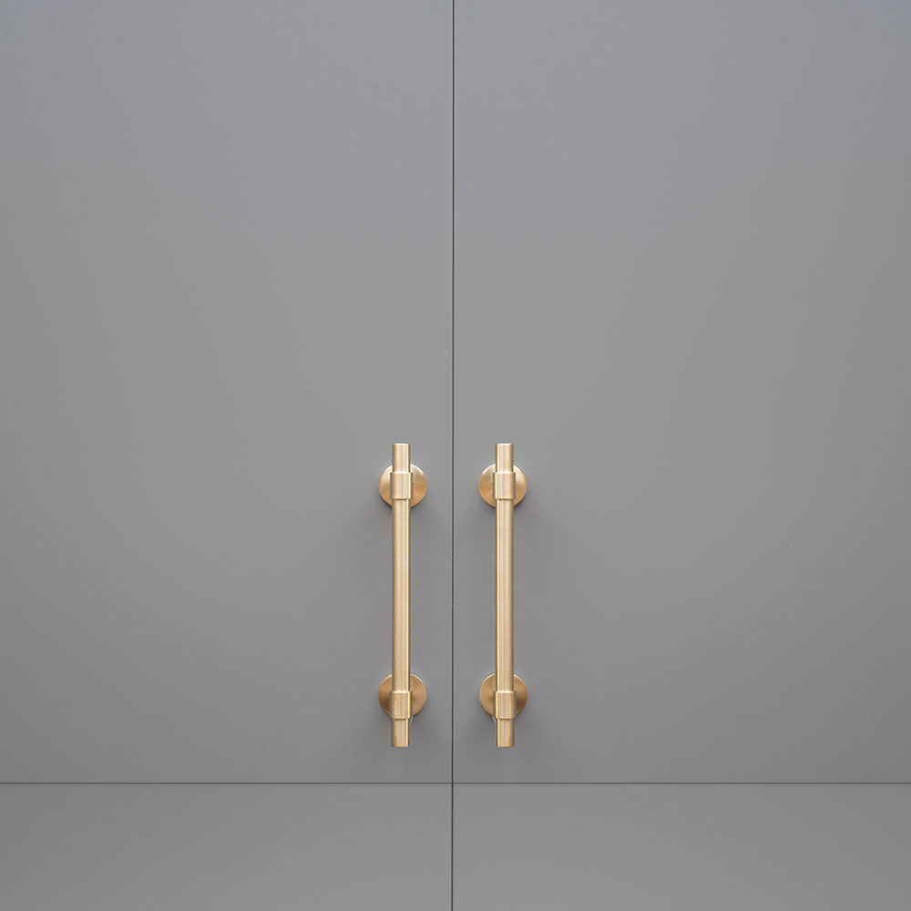 Handle Uniform - 128mm - Brushed Untreated Brass
