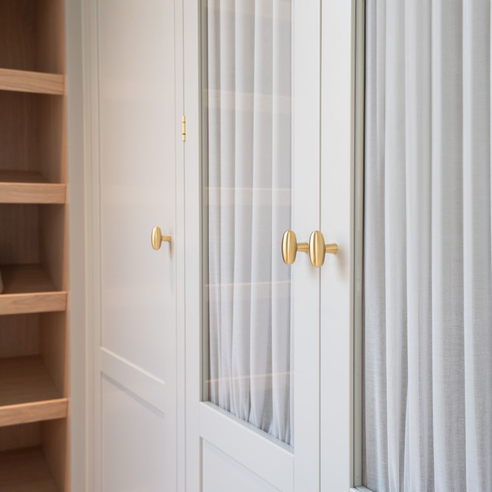 Cabinet Knob T Oliver -  Brushed Brass