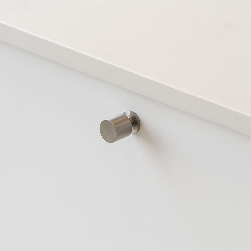 Cabinet Knob Solo - 21mm - Brushed Stainless