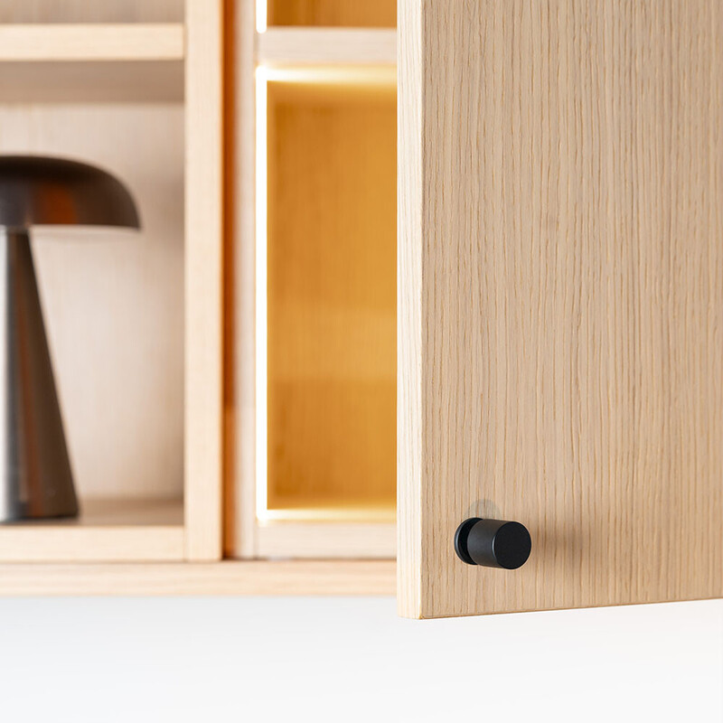 Cabinet Knob Solo - 21mm - Matte Black