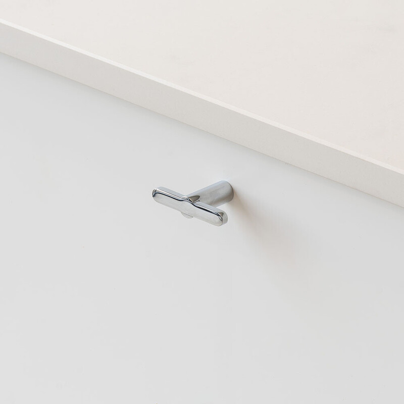 Cabinet Knob T Flow - Polished Chrome