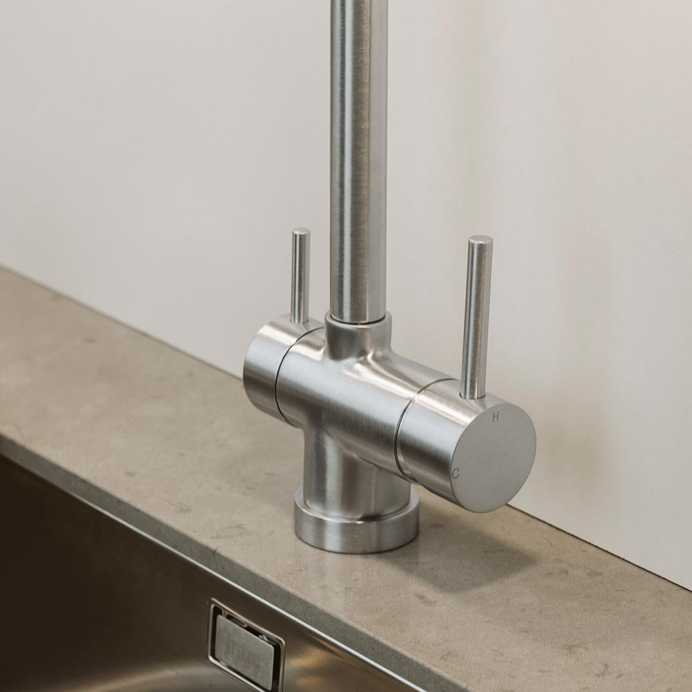 Kitchen Mixer Tap Rom - Stainless Steel