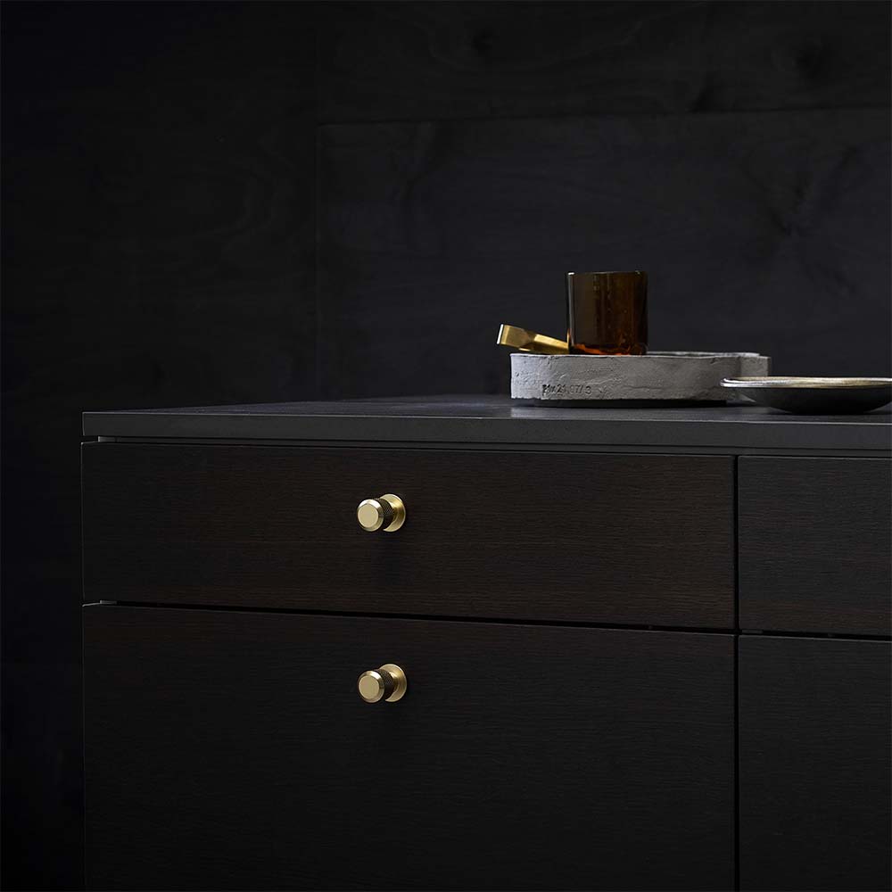 Cabinet Knob Manor Round - Gold