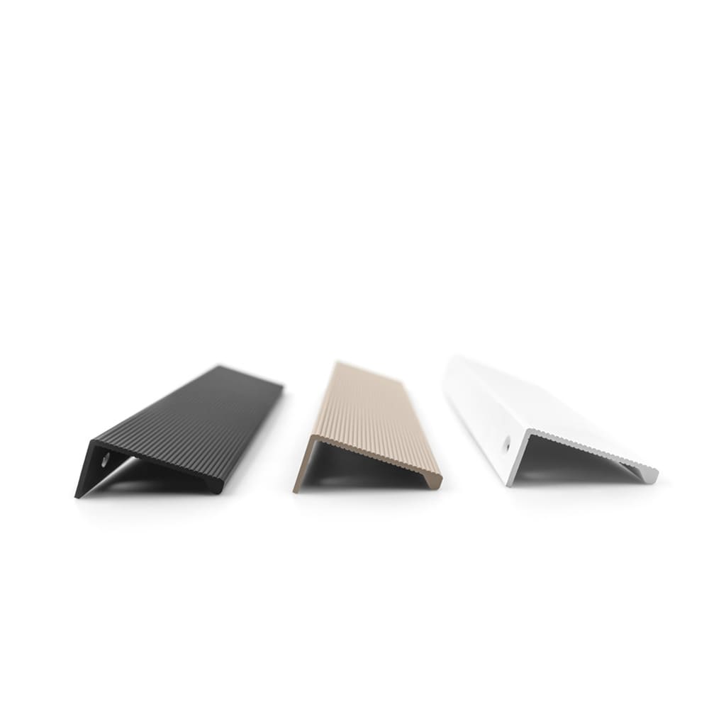 Edge Pull Handle Square Aqua - White