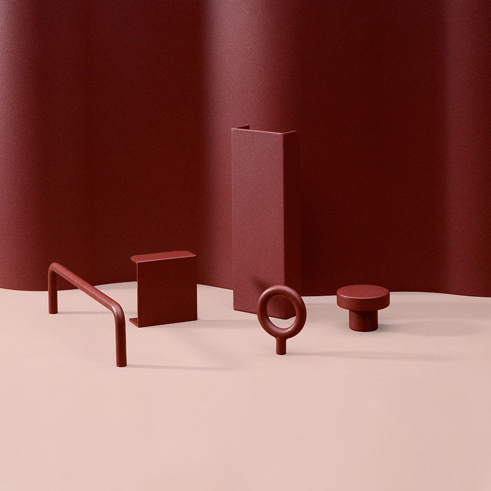 Toniton Hide Handle - Reddish Brown