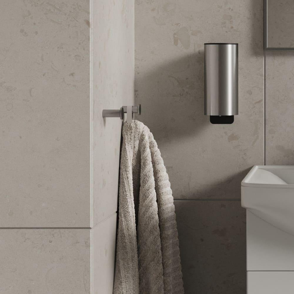 Towel Hook Stay - Brushed Stainless Steel