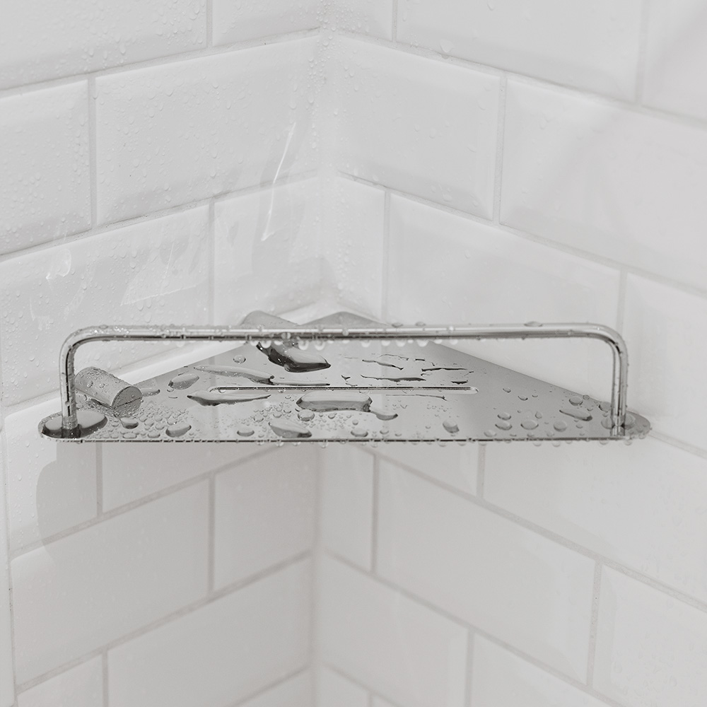 Corner Shelf Match - Polished Chrome