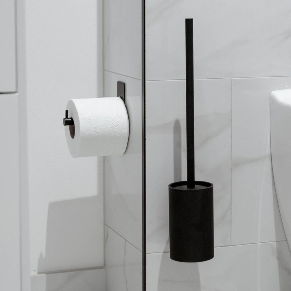 Base 100 Spare Paper Holder - Brushed Stainless Steel