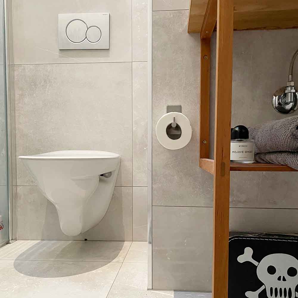 Base 200 Spare Paper Holder - Brushed Stainless Steel