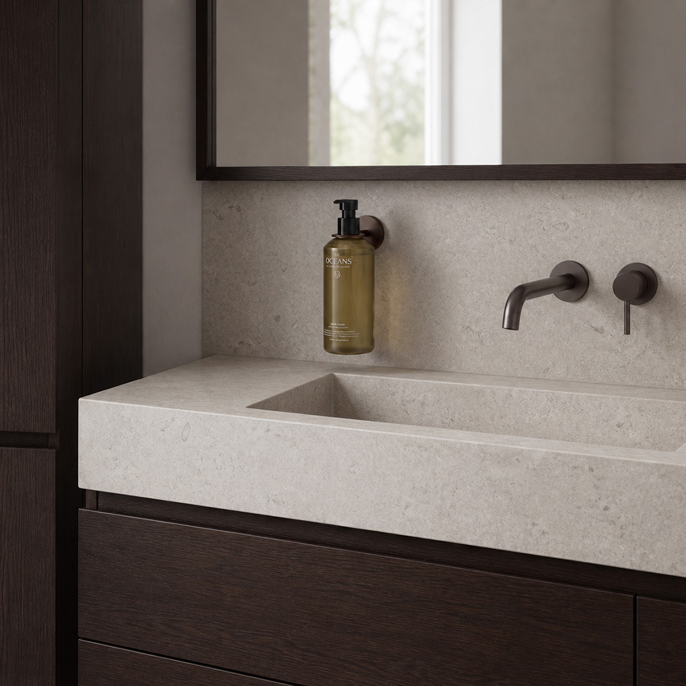 Soap Pump Holder Calm - Burnished Brass