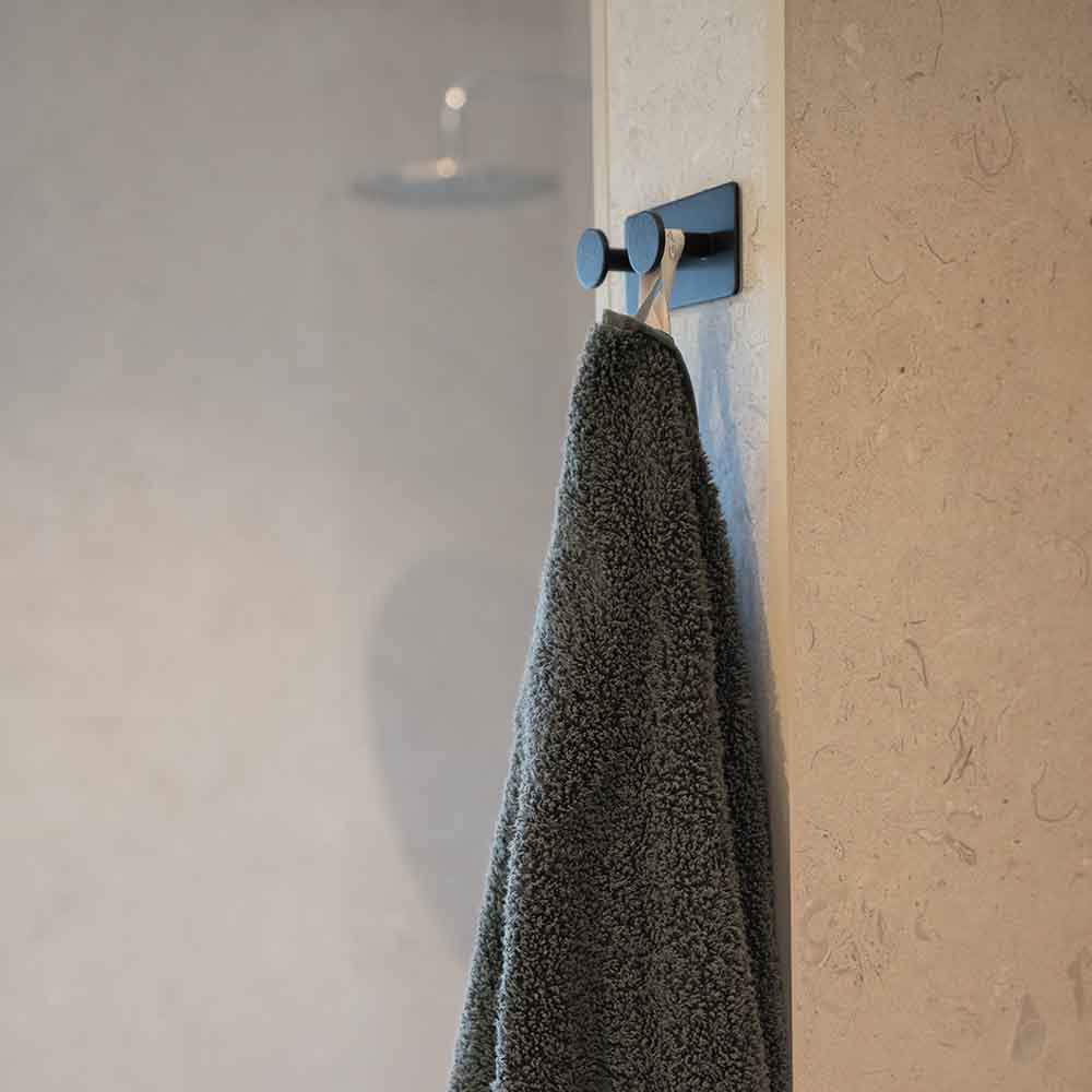 Towel Hook Base 210 2-Hook - Matte Black