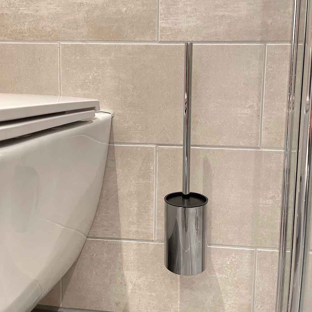 Solid Toilet Brush - Chrome