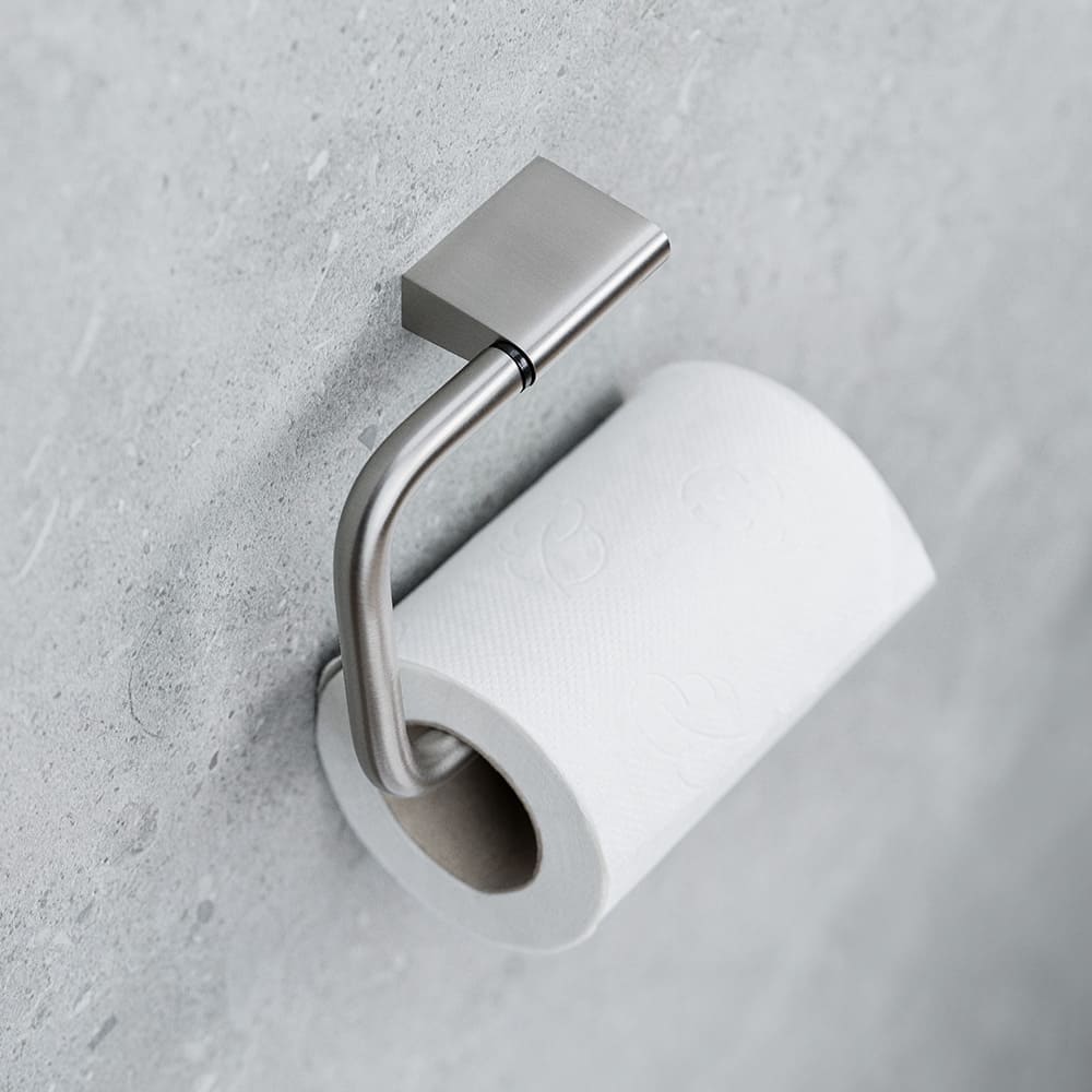 Toilet Roll Holder Flow - Brushed Nickel