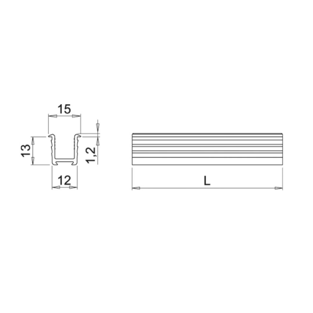 LED-Profile Miss - 2000mm - Black