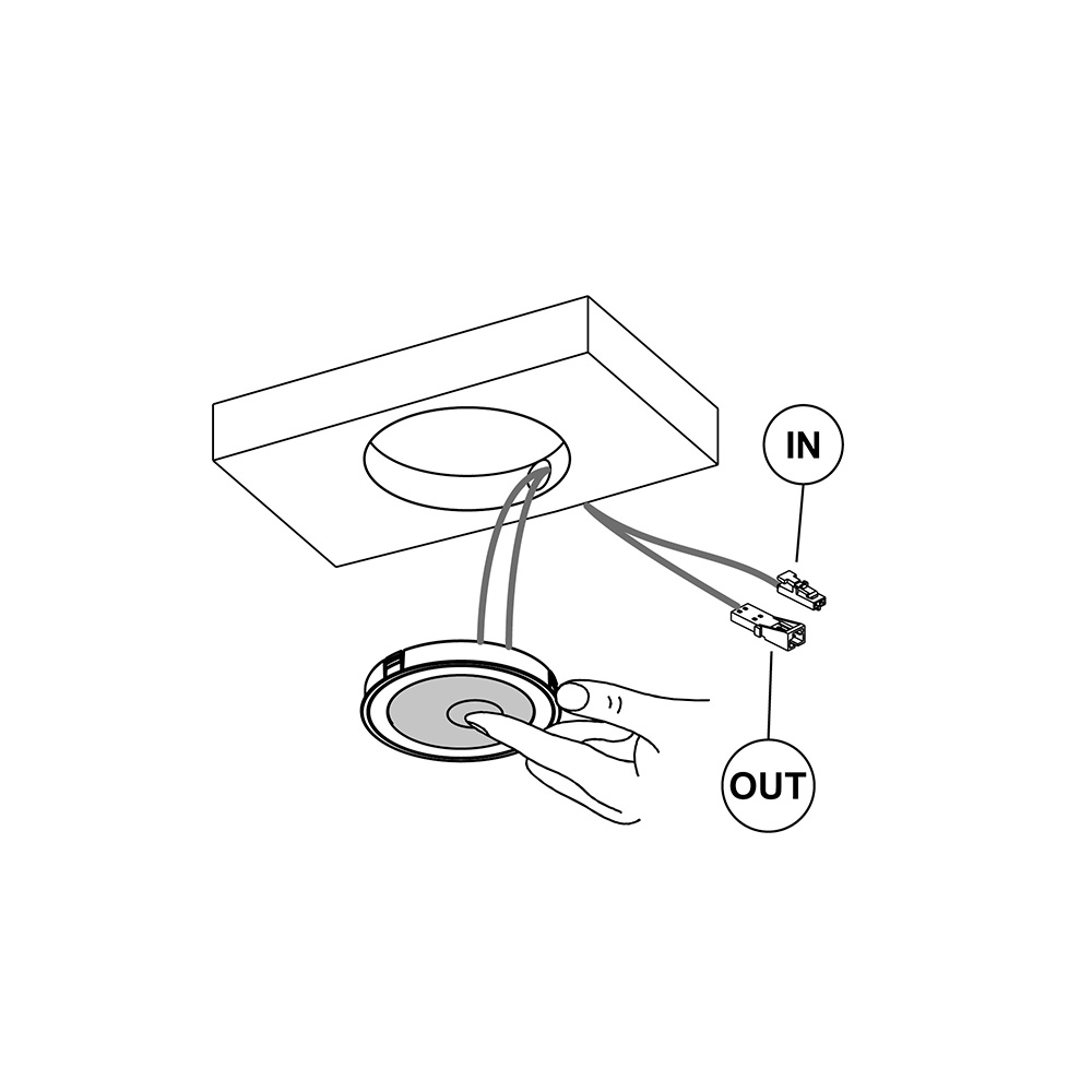 LED-Spot Holl TDM D-M - Stainless Steel Look