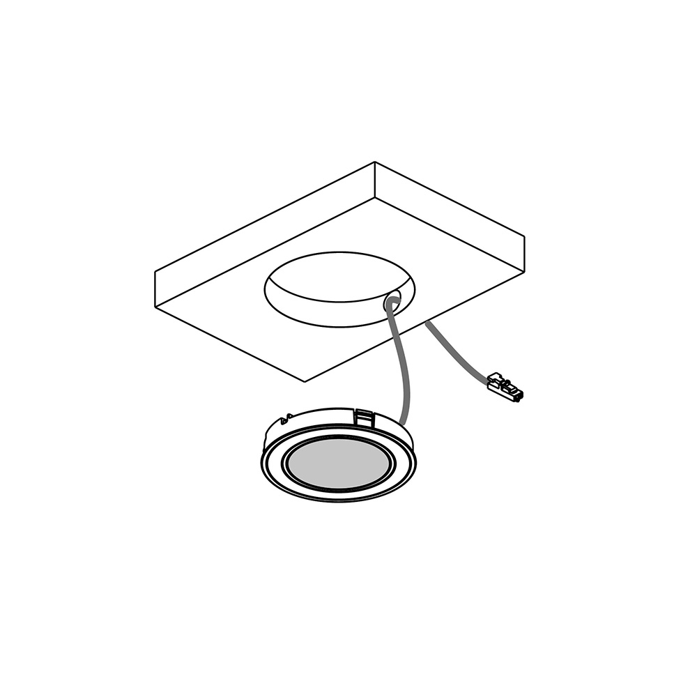 LED-Spot Holl D-M with lid - Matte Black
