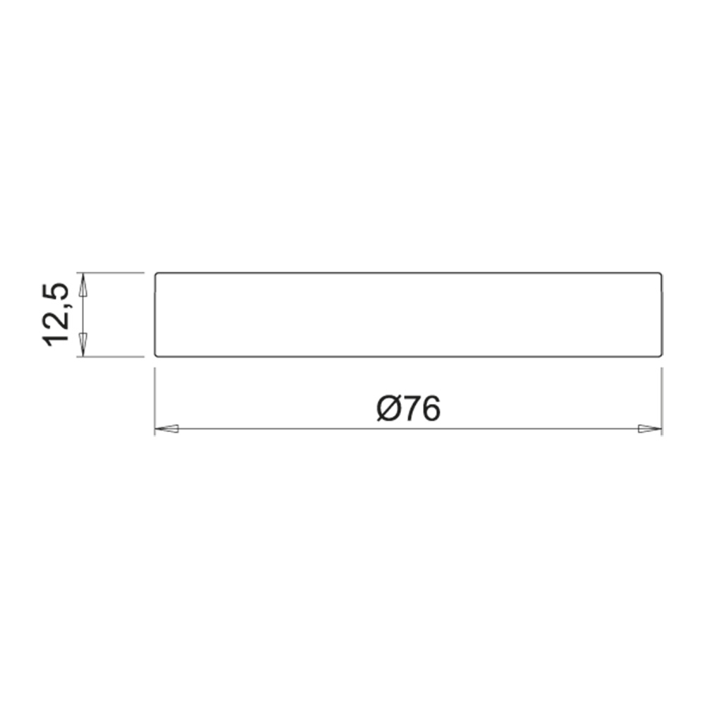 LED-Spot Holl TDM D-M - Surface Mounted - Stainless Steel