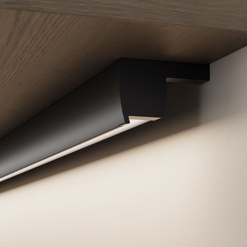 LED-Profile Tuby - 2000mm - Black