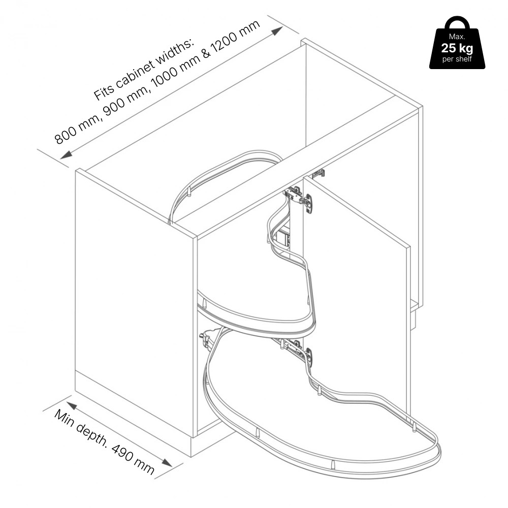 Corner Cabinet Extractor - Cornerstone Maxx
