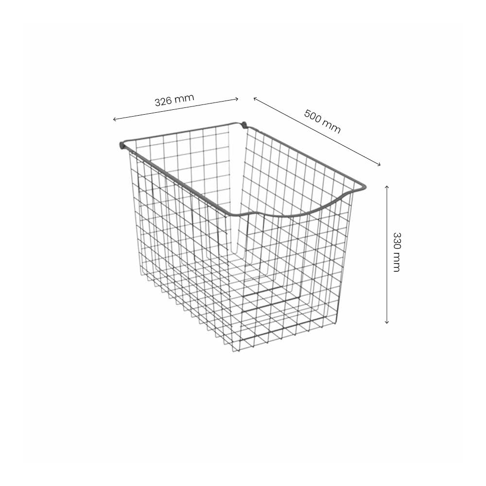 Wire Basket 330 - Dark Grey