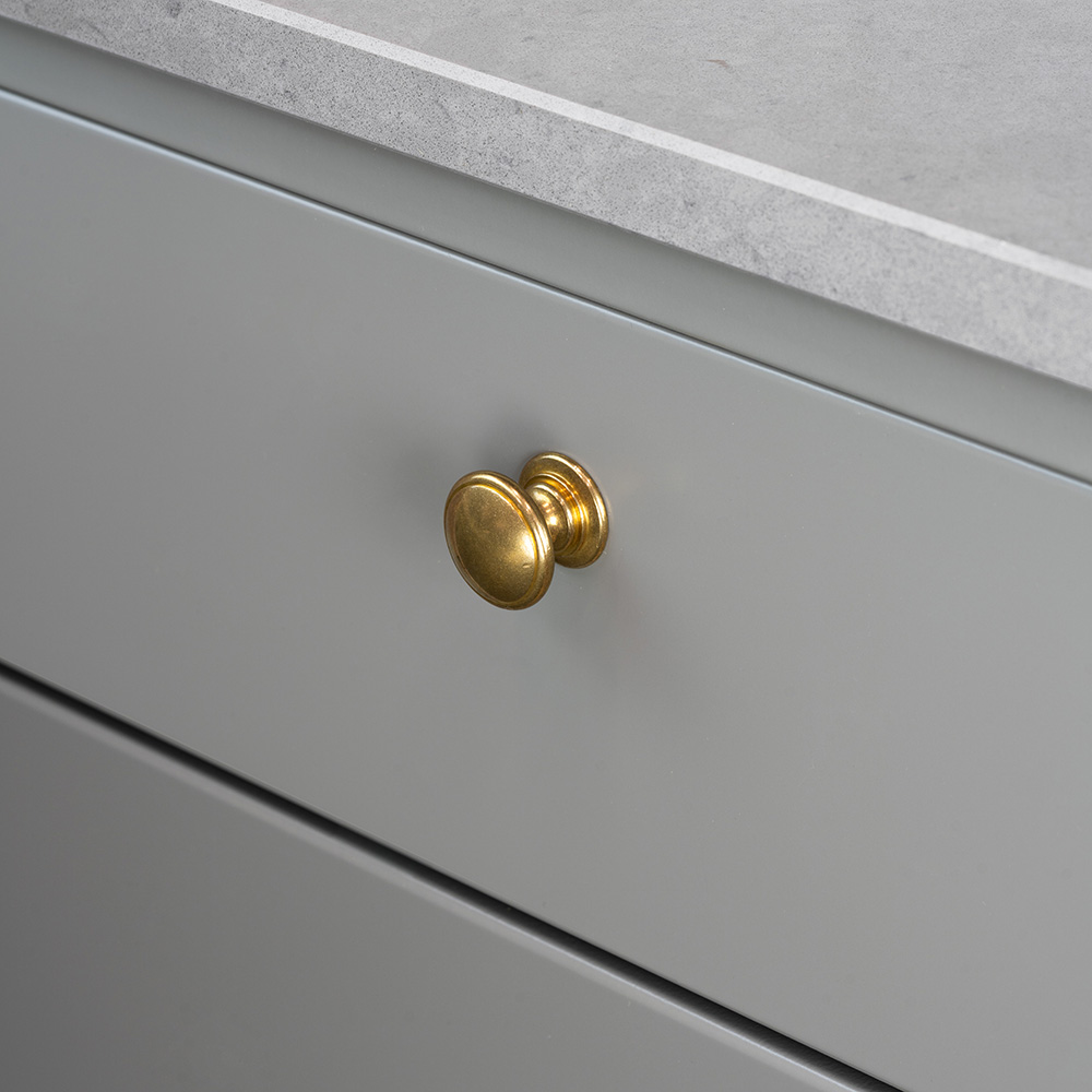 Cabinet Knob 24466 - Untreated Brass