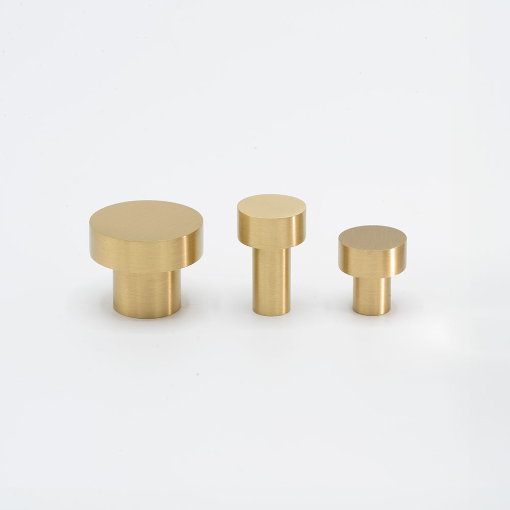 Cabinet Knob Mood - Brushed Brass, Drawer Knobs