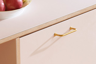 Handle 1353 untreated brass