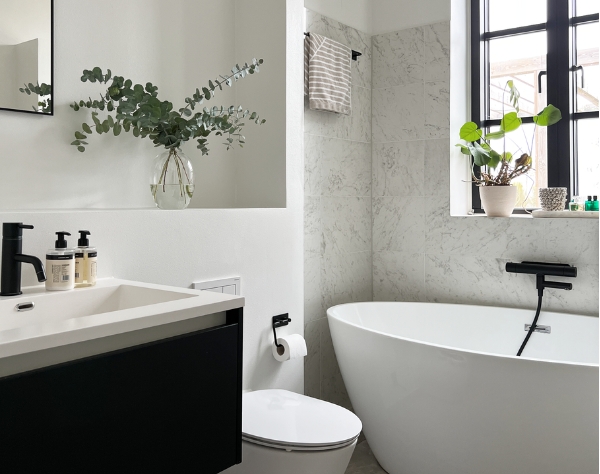 Placement of bathroom details