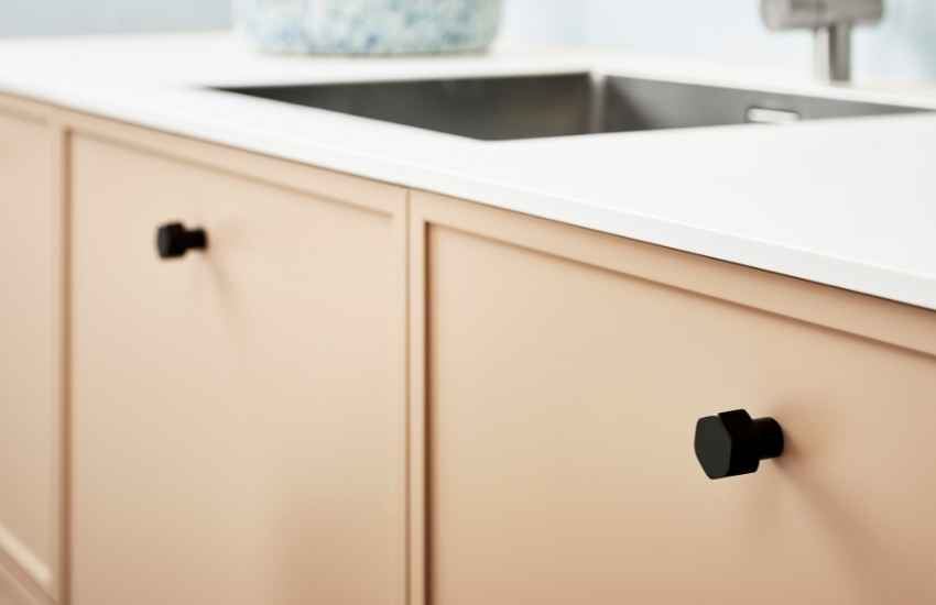 Kitchen Cupboard Door Knobs Bathroom Cabinet Handles LONTAN LS201GD Stainless Steel Brussed Brass Drawer Knobs Hole Spacing 256mm 15 Pack 