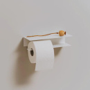 Toilet Roll Holder Hold - White