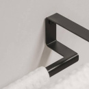 Towel Rail Hold - Double - Black