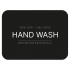 Adhesive Label - Hand Wash - Matte Black