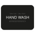 Adhesive Label - Hand Wash - Matte Black Adhesive Label - Hand Wash - Matte Black