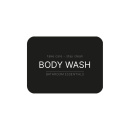 Adhesive Label - Body Wash - Matte Black