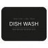 Adhesive Label - Dish Wash - Matte Black