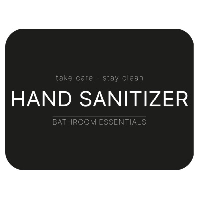 Adhesive Label - Hand Sanitizer - Matte Black in the group Bathroom Accessories / Show all bathroom accessories / Soap Bottle Holder & Soap at Beslag Online (10108-BO)