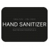 Adhesive Label - Hand Sanitizer - Matte Black