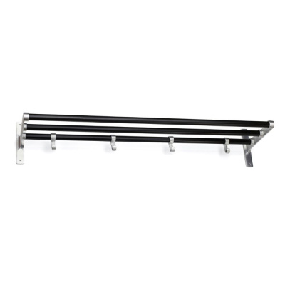 Hat Rack Elegant - Black/Aluminium in the group Storage / Show all storage / Hall storage at Beslag Online (10153-BO-V)