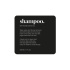 Adhesive Label Premium - Shampoo - Matte Black Adhesive Label Premium - Shampoo - Matte Black