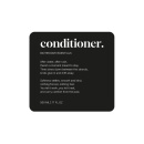 Adhesive Label Premium - Conditioner - Matte Black