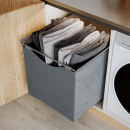 Textile basket High - Dark Grey