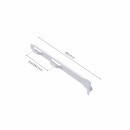Roller Rail 500/16 - Left - 224/256mm - White