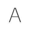House Letter Contemporary - A - Black